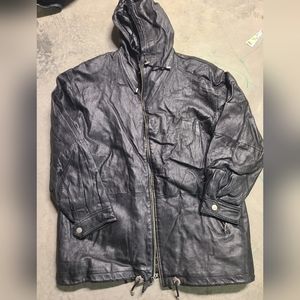 Leather coat for men